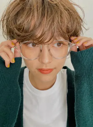 ショート パーマ pino.【ピノ】所属・pino代表ナガタ ユースケ/荻窪美容室のヘアスタイル