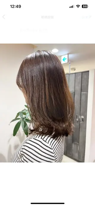 ミディアム 梅田美容室/カット /Maoのヘアスタイル