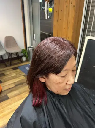 ミディアム カラー 口コミ大好評 🔅菅谷優那🔅のヘアスタイル