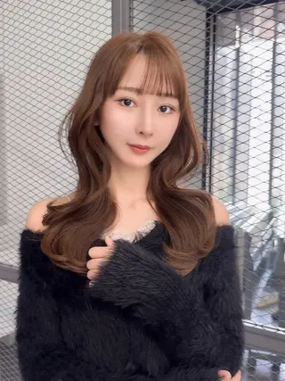 セミロング 橋本 りくのヘアスタイル