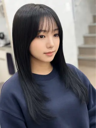 ロング ✨韓国ヘア✨ レイヤー✂️鎌倉楓麻のヘアスタイル