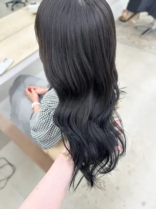 ロング カラー 🌼透明感艶カラー オリーブ🌼河村咲のヘアスタイル