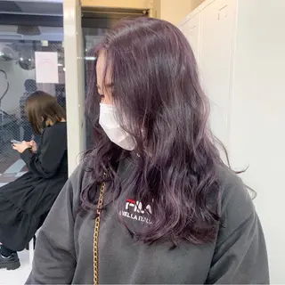 ロング カラー ヘアアレンジ ハイトーン/美髪矯正 🍃大江拓実のヘアスタイル