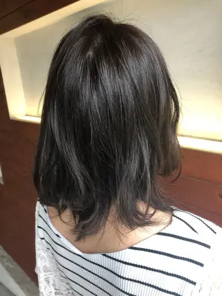 ミディアム 松本 剛成のヘアスタイル