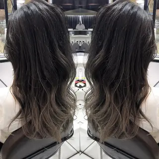ロング カラー シールエクステ⭐️ オオミタクヤのヘアスタイル