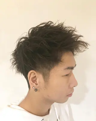 パーマ ヘアアレンジ メンズ ainico+所属・メンズ特化✂️栗原 侑也のヘアスタイル