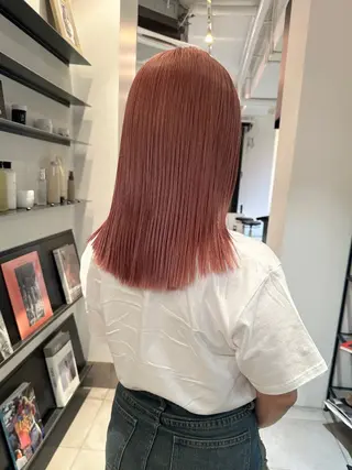 ミディアム カラー 磯　亜由香 🌷ブリーチのヘアスタイル