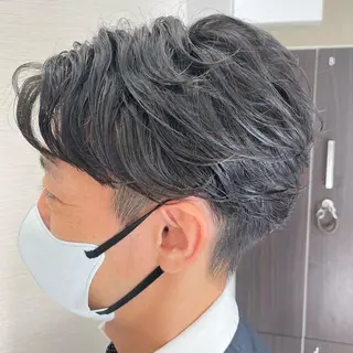 ショート パーマ メンズ 🦋髪質改善 今宮梨沙🦋のヘアスタイル