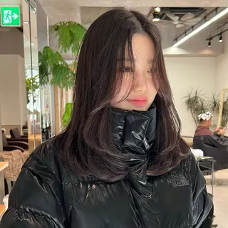 セミロング 透明感カラー/ボブ / MARIE🍇のヘアスタイル