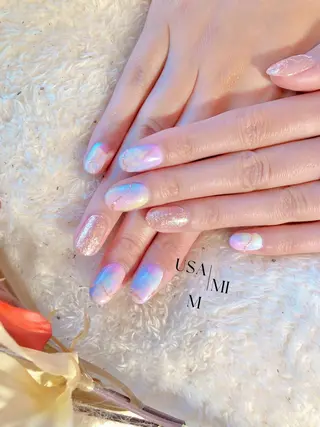 ミディアム ネイル USAMiMi 🐰💕のネイルデザイン