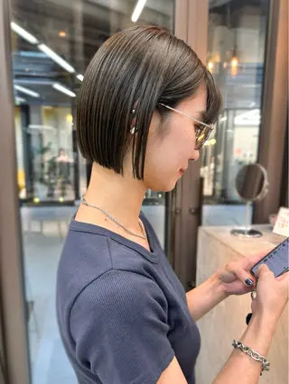 ショート mee.表参道所属・ボブ/ショート /パーマ/shinのヘアスタイル