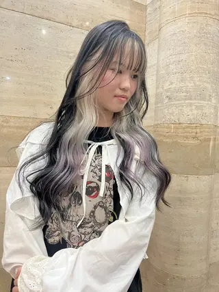 ロング カラー Via officialのヘアスタイル