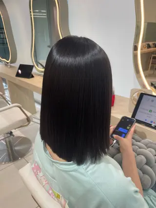 ミディアム 🔮韓国ボブ/艶 カラー/あやか🔮のヘアスタイル