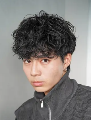 パーマ メンズ fifth SAKAE所属・🌟中谷海里🌟 メンズパーマ/垢抜けのヘアスタイル