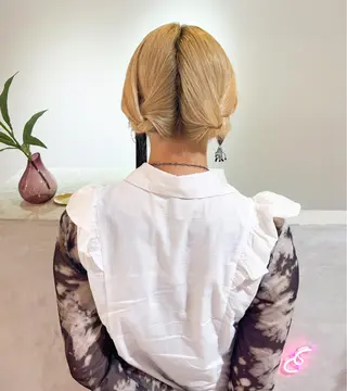 ミディアム カラー 🎀ダブルカラー/ ピンク×ガーリー🎀のヘアスタイル