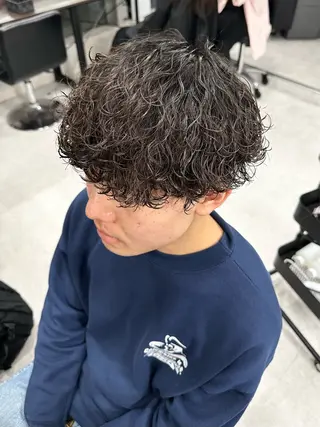 ショート パーマ メンズ メンズ似合わせ🪞 副店長 kotoriのヘアスタイル