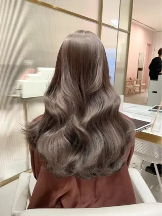 ロング カラー ヘアアレンジ Toiro所属・🤎小顔レイヤー /ベージュ🤎友香のヘアスタイル