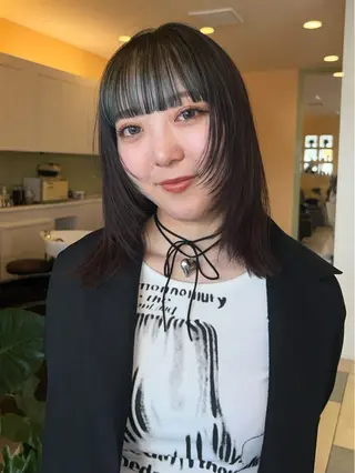 セミロング カラー 💙ルル💙 ハイトーン/レイヤーのヘアスタイル