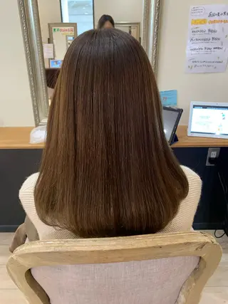 セミロング パーマ 艶髪レイヤー上田 紗也🇰🇷💗のヘアスタイル