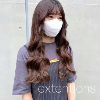 ロング カラー ヘアアレンジ 八巻 晴香のヘアスタイル