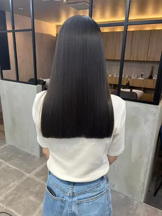 セミロング ヘアアレンジ パーマ カラー ヘアケア特化型サロン newi 梅田のヘアスタイル