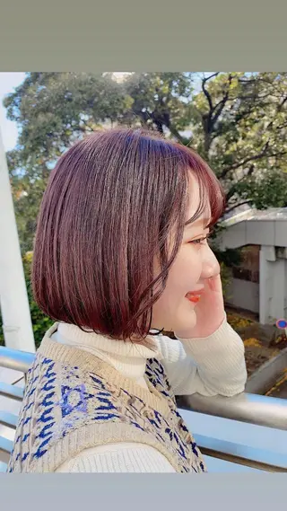 ショート カラー Ate by little所属・青木 梢のヘアスタイル