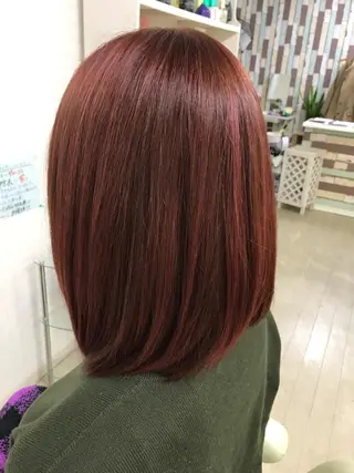 セミロング カラー V.S.O.P（ヴィソップ）所属・大通り1番出口1分 髪質改善ヴィソップのヘアスタイル