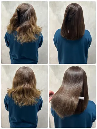 ミディアム 満足度⭕️縮毛矯正師 谷口にお任せを👍のヘアスタイル