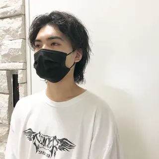 パーマ ヘアアレンジ メンズ ainico+所属・メンズ特化✂️栗原 侑也のヘアスタイル