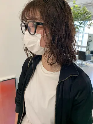 ミディアム パーマ ANY／SUE 千葉パーマのヘアスタイル