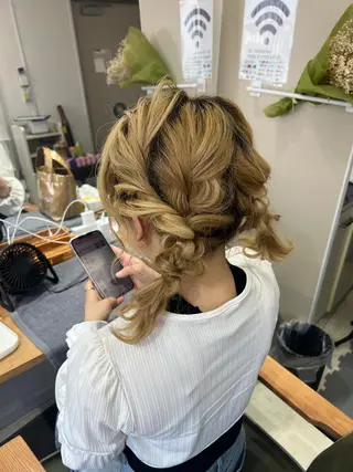 ミディアム ヘアアレンジ 山室 敬義のヘアスタイル