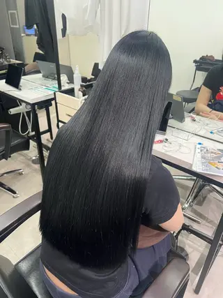 ロング カラー kei/透明感カラー /縮毛矯正/メンズのヘアスタイル