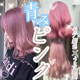 ロング カラー ハイトーン/ブリーチ 💙みずき💙のヘアスタイル