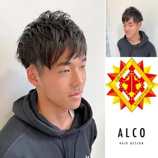 ショート カラー メンズ ワタイショウタ 髪質改善✨眉毛サロンのヘアスタイル