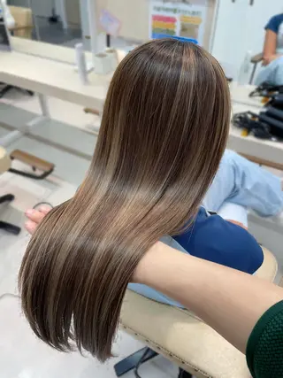 ロング カラー かずや🍀/髪質改善 /艶髪カラー/眉毛のヘアスタイル