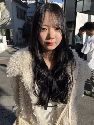 ミディアム カラー 赤み消しカラー/ オリーブ/トモキのヘアスタイル