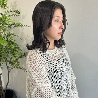 ミディアム en⁺ trust所属・レノ/en trust/金沢市のヘアスタイル