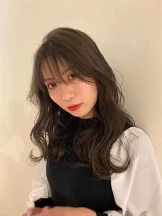 ロング カラー パーマ ヘアアレンジ 【暗め透明感カラー】 【インナー】小島良太のヘアスタイル