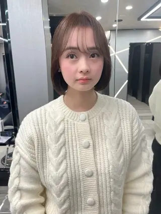 ミディアム カラー hair salon Ranun髪質改善のヘアスタイル