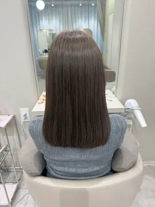 ミディアム カラー MIYU 原宿 透明感カラーのヘアスタイル