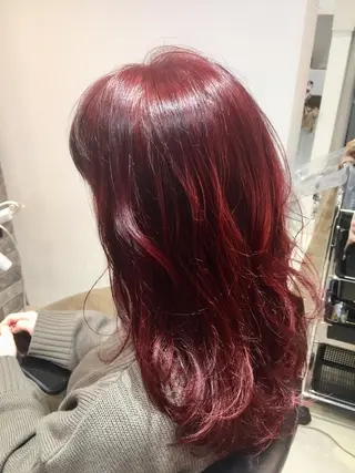 ミディアム 所渉/韓国レイヤー /ウルフカットのヘアスタイル