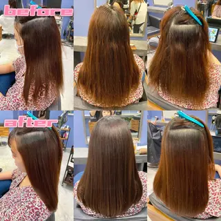 ロング パーマ ブリーチ縮毛矯正/ デサキ ショウヘイのヘアスタイル