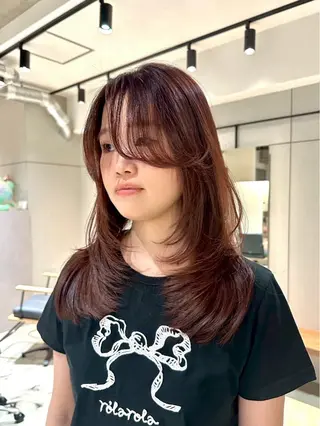 ロング カラー パーマ 💍🧸カラーモデル 募集中🧸💍のヘアスタイル