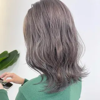 ミディアム カラー ヘアアレンジ ブリーチカラー特化 🥣/渡邉日向のヘアスタイル