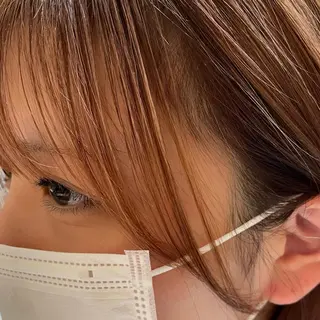 セミロング 中田 サヤカのヘアスタイル