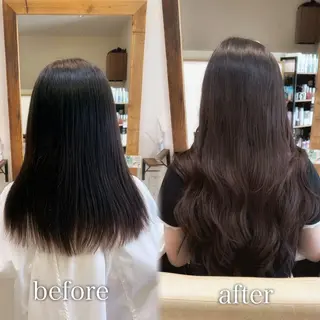 ロング SOU/エクステ /ダブルカラーのヘアスタイル