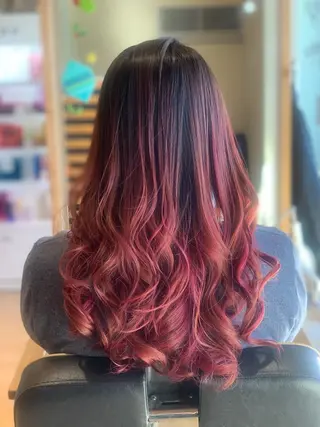 ロング カラー 関口 友行のヘアスタイル