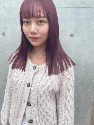 ミディアム カラー センスをお届けします 大谷将生INFPのヘアスタイル