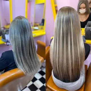 ロング チビ編み込みエクステ どぅ〜す/YUIのヘアスタイル