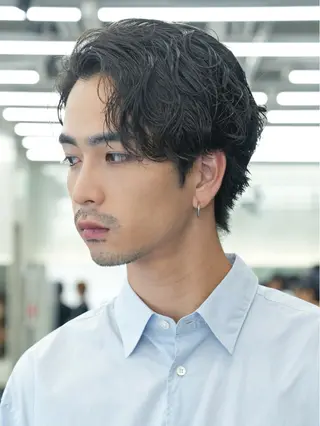 パーマ メンズ retouch by fifth銀座店所属・安藤幹人 メンズパーマのヘアスタイル